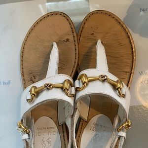 Gucci Kids gold sandals